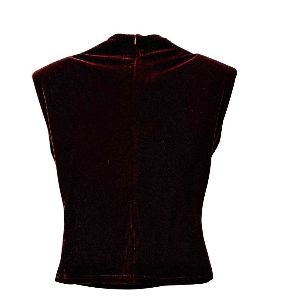 Deep Red Velvet Draped Cowl S Whimsigoth Dark Academia Romantic Goth Vamp - Picture 2 of 7